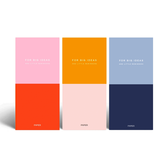 Color-block List Notepads - Softcover Set of 3