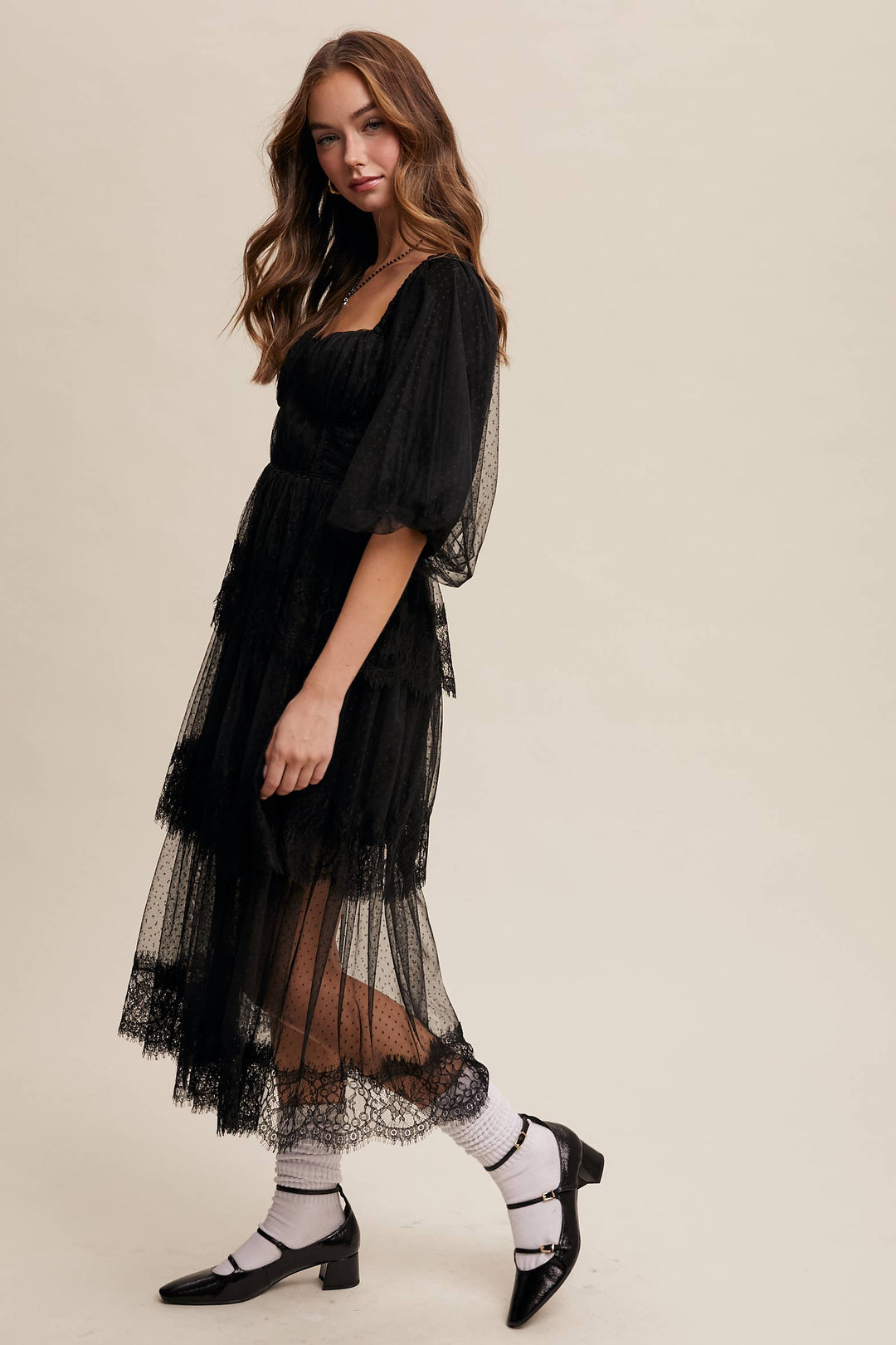 Romantic Lace Midi Dress