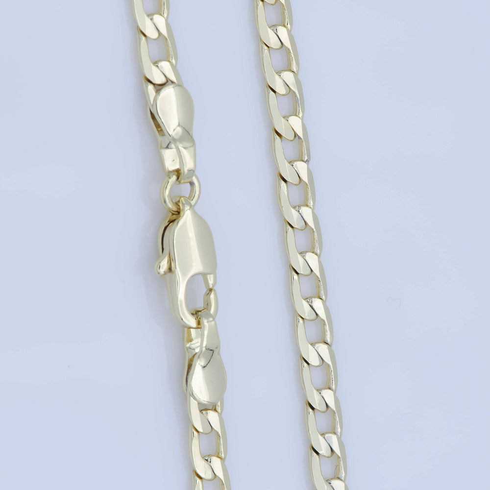 14K Gold Filled Flat Cuban Link Chain