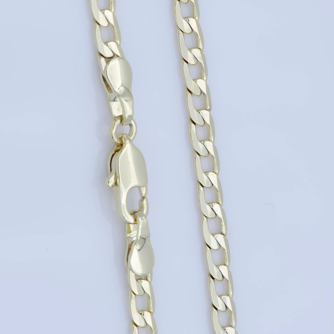 14K Gold Filled Flat Cuban Link Chain