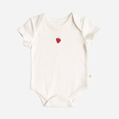 Strawberry Organic Baby Onesie