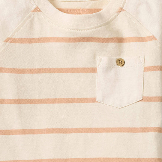Basic Stripe Boy Tee & Shorts Set