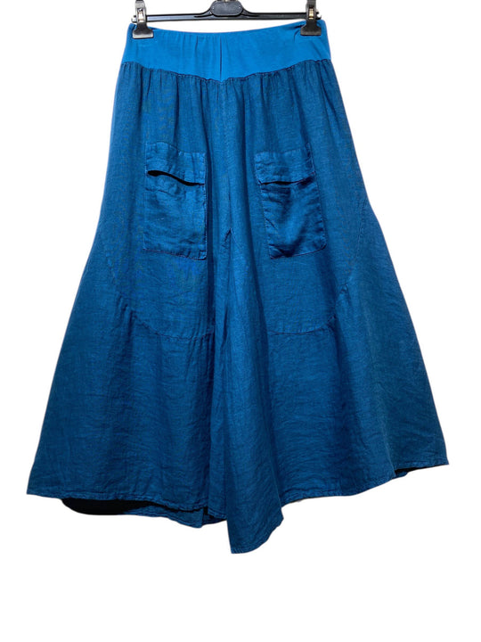 Wide Leg Linen Capris