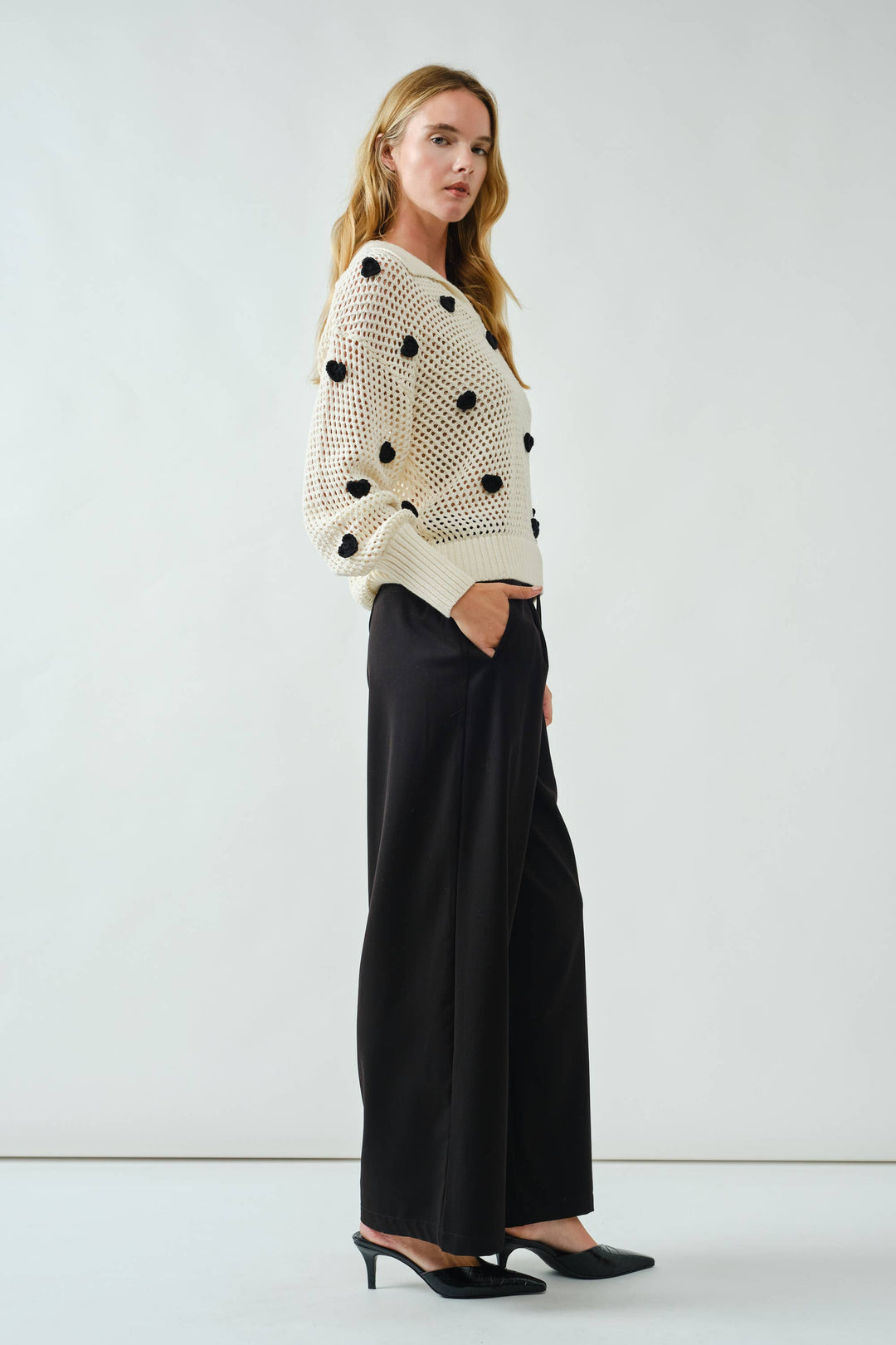 Wide Leg Trouser with Belt