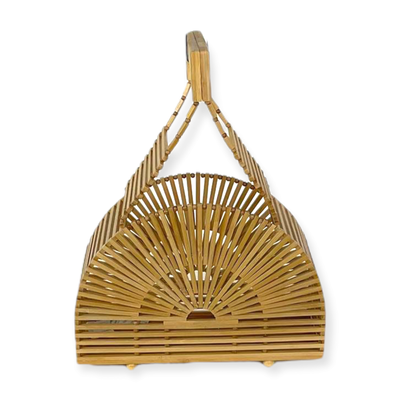 Chenson & Gorett Bamboo bag with magnet handle. - Simple Good