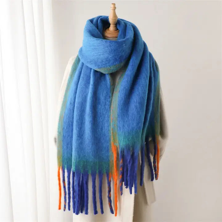 Colorblock Winter Scarf