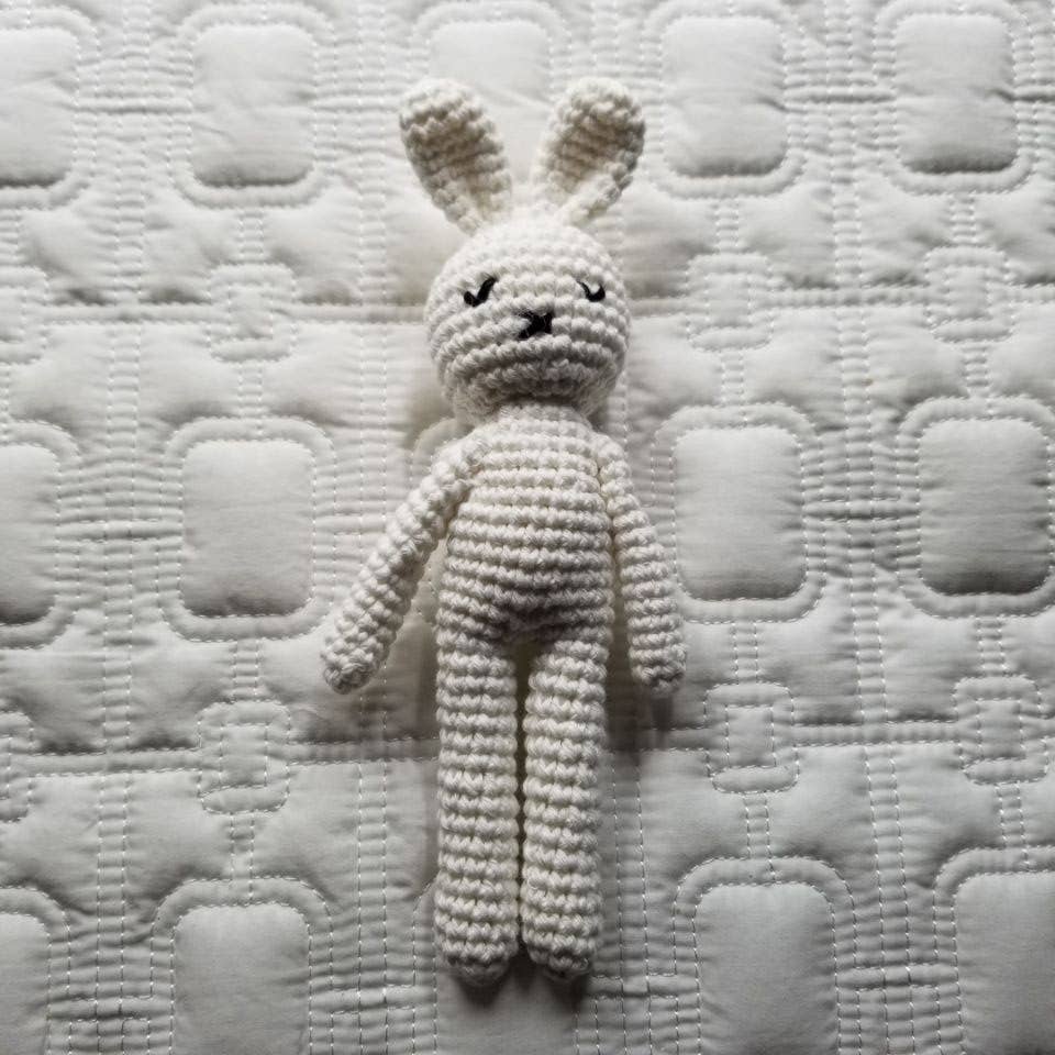Bunny Hand Crocheted Cotton Rattle Toy