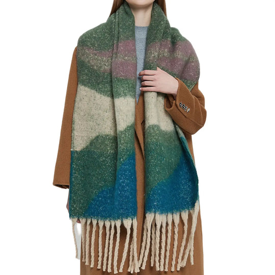 Colorblock Winter Scarf