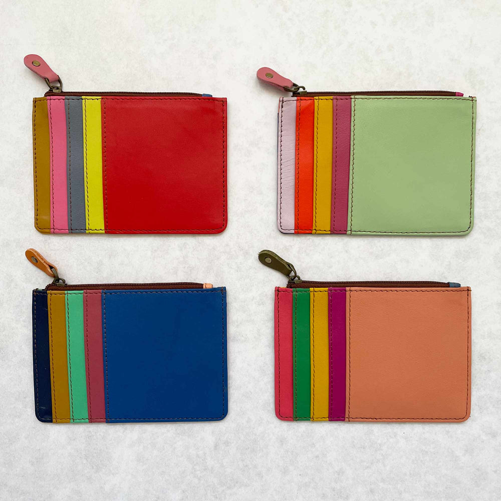 Kanga Recycled Leather Card Purse