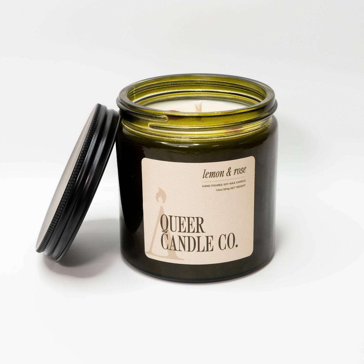 Non Toxic Candle | Lemon & Rose