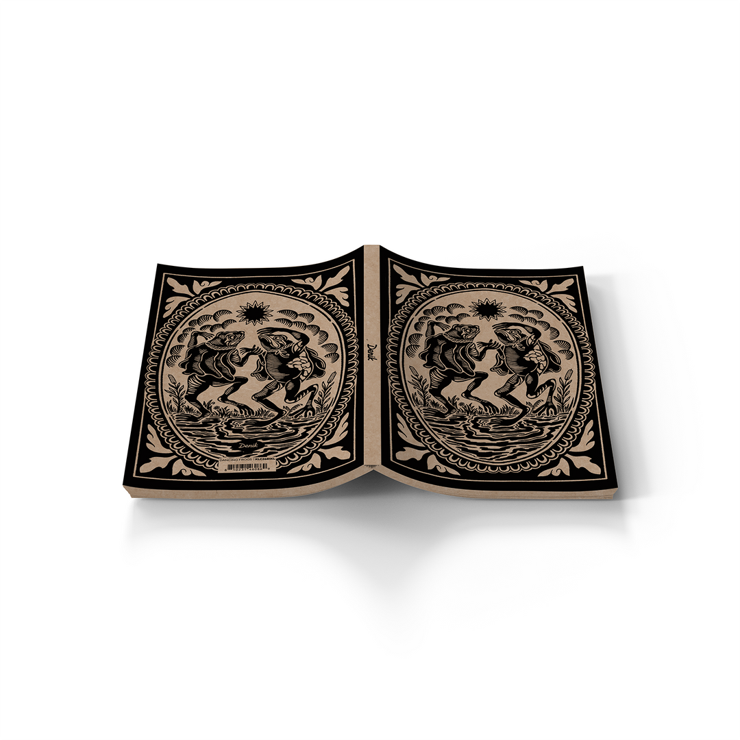 Dancing Frogs Kraft Classic Layflat Notebook