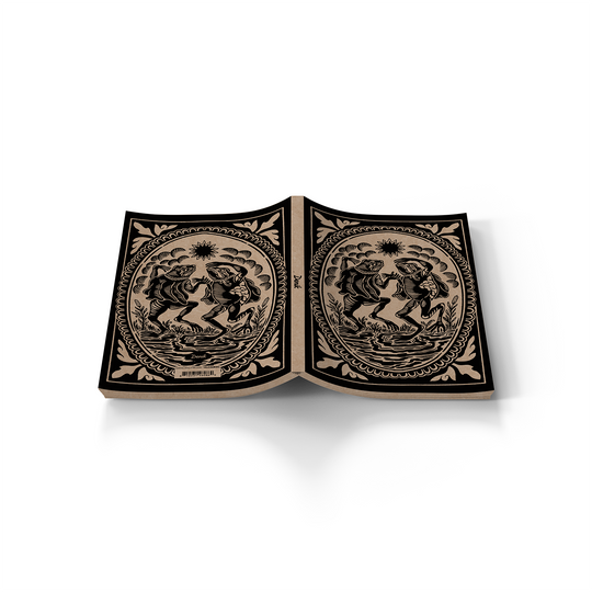 Dancing Frogs Kraft Classic Layflat Notebook