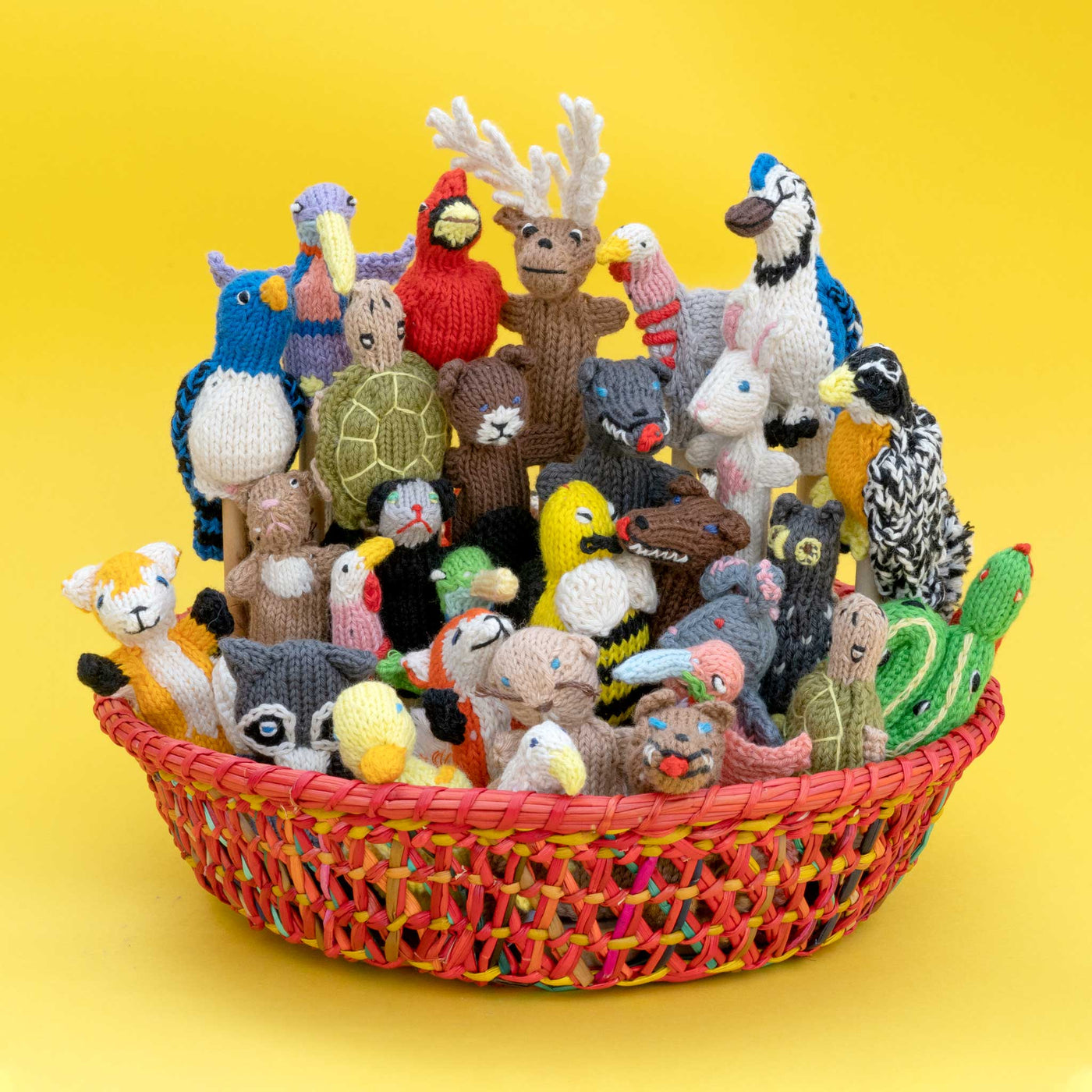 Forest Animals Organic Cotton Finger Puppets