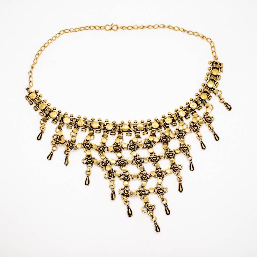 Baizaar Brass Macha Chainlink Necklace - Simple Good