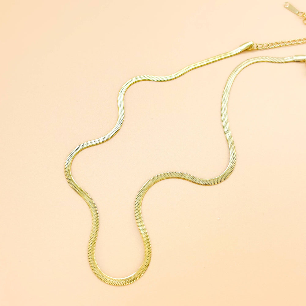 Gold Flat Snake Chain