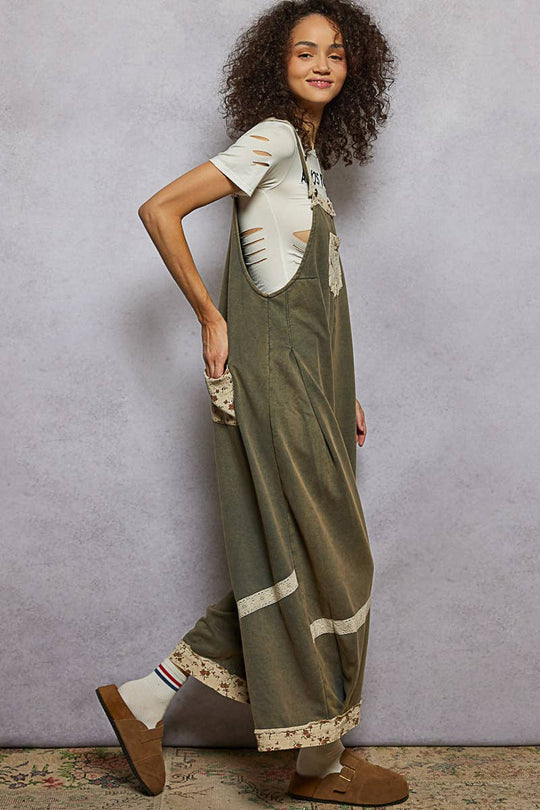 Vintage Wash Terry Overalls