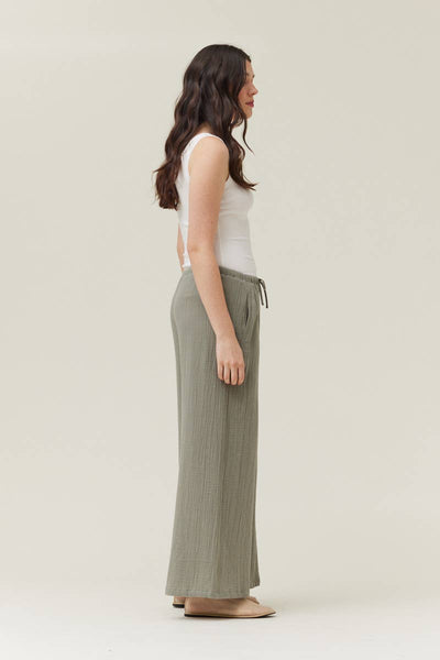 Long Line Gauze Pants