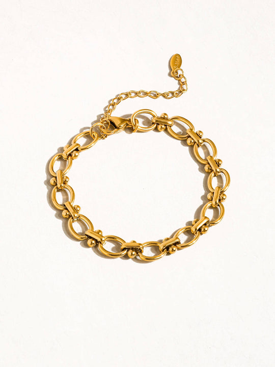 Dawson 18K Gold Plated Non-Tarnish Braided Chain Bracelet