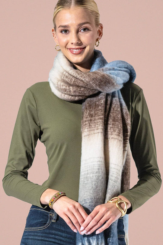 Yarn-dyed Fringe Scarf