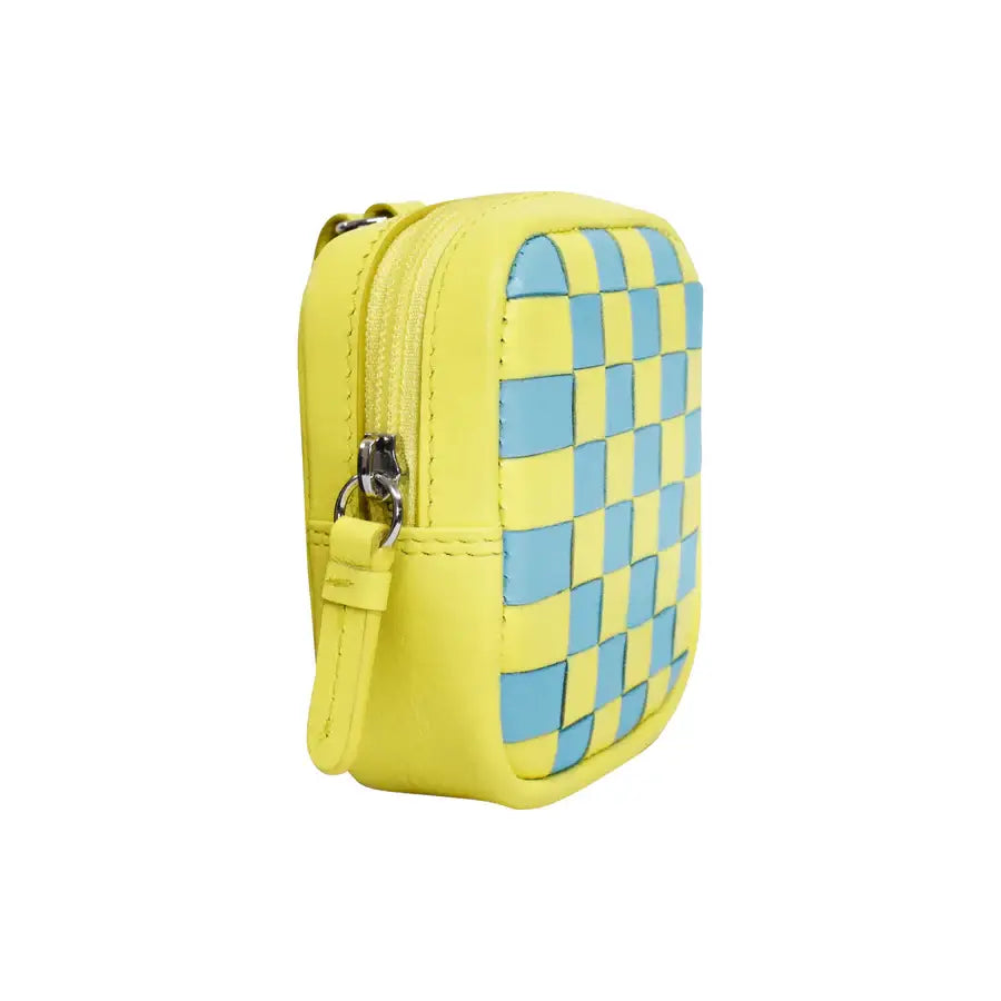 Checkerboard Rectangle Pouch Charm
