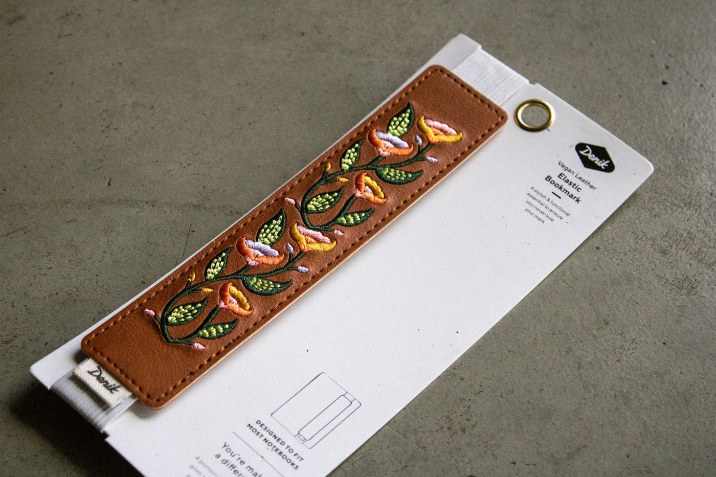 Molina Vine - Embroidered Elastic Bookmark