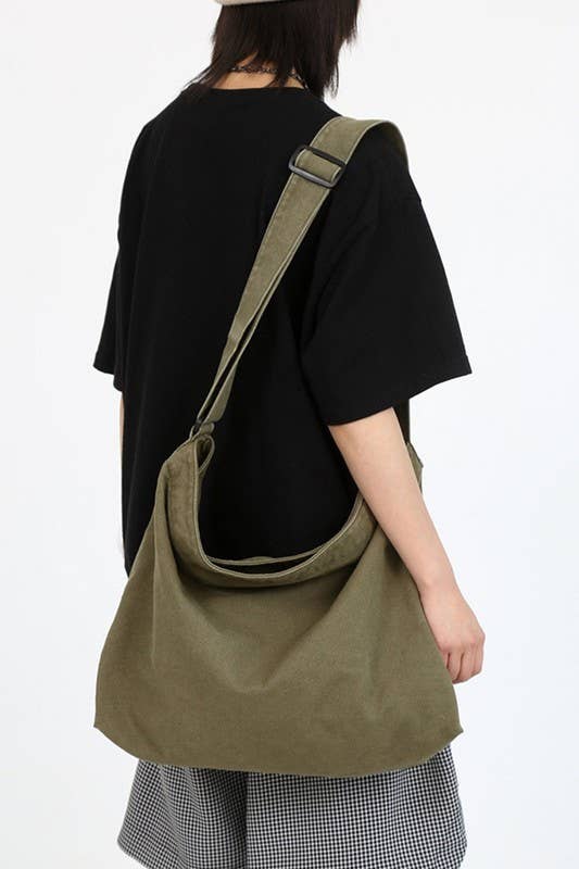Canvas Big Shoulder Bag