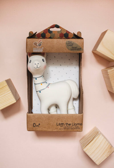 Tikiri Toys LLC Lilith the Llama Organic Natural Rubber Teether Toy - Simple Good