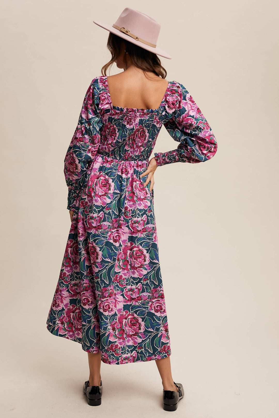Floral Smocked Maxi Dress