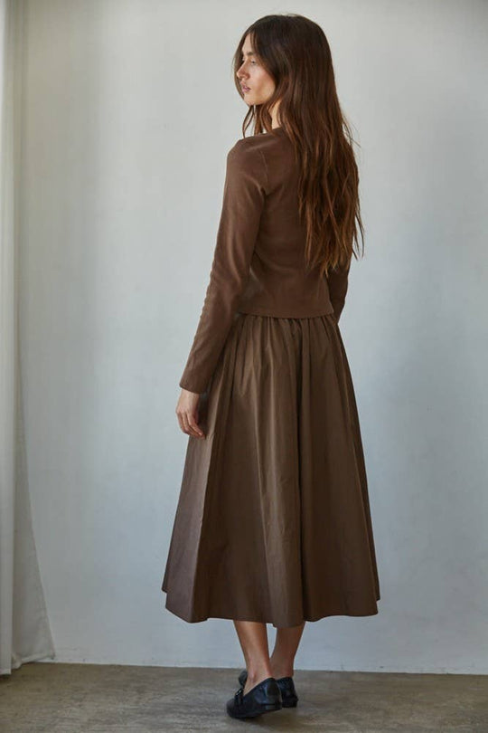 Cotton Spandex Ribbed Long Sleeve Cardigan
