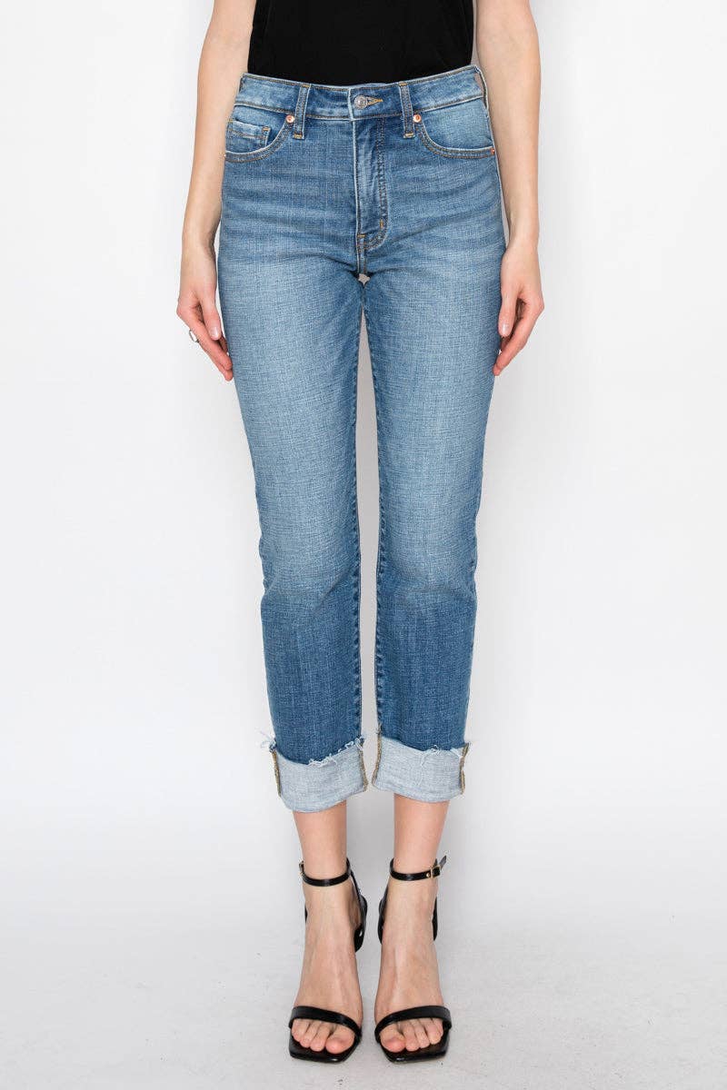 High Rise Straight Leg Jeans