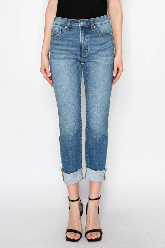 High Rise Straight Leg Jeans