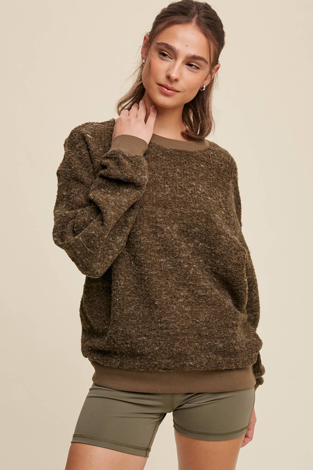 Boucle Pullover Sweater