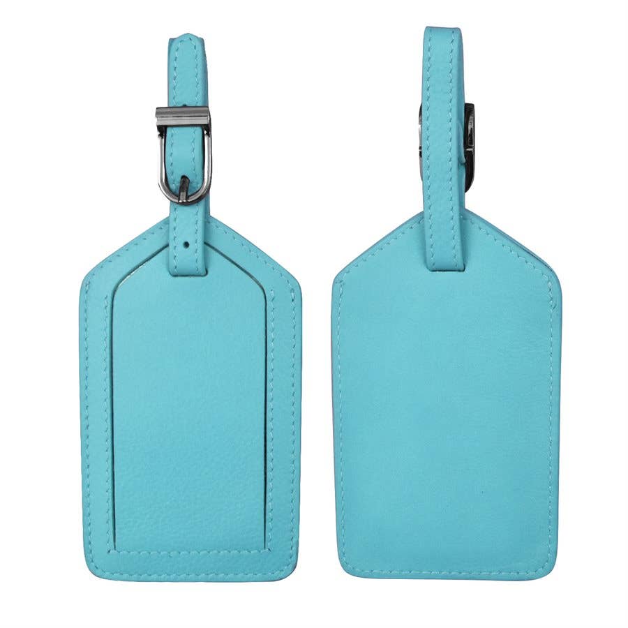Rectangular Leather Luggage Tag
