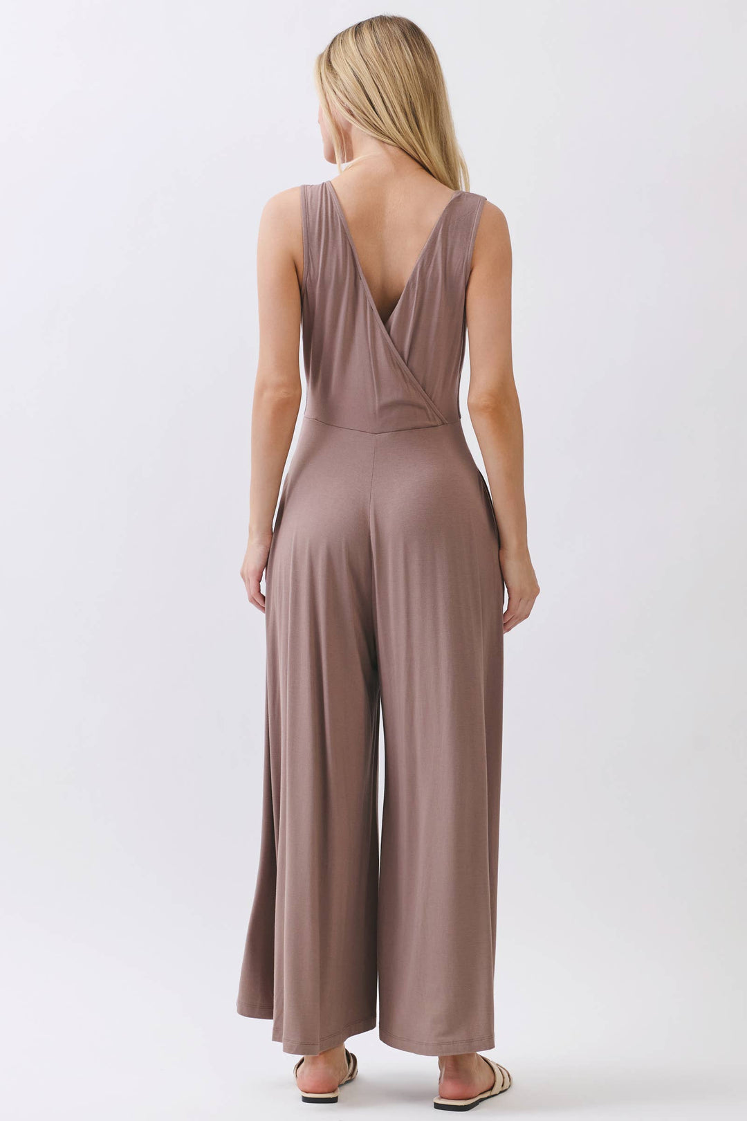 Sleeveless Wide Leg Jumpsuit