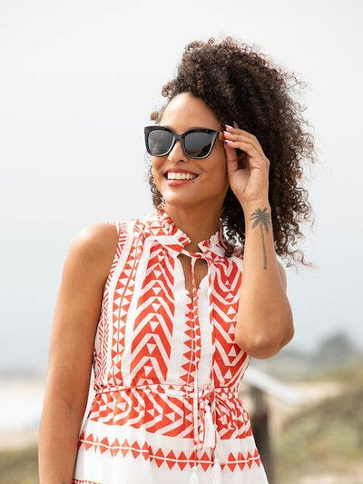 Nora - Recycled Plastic & Walnut Wood Sunglasses