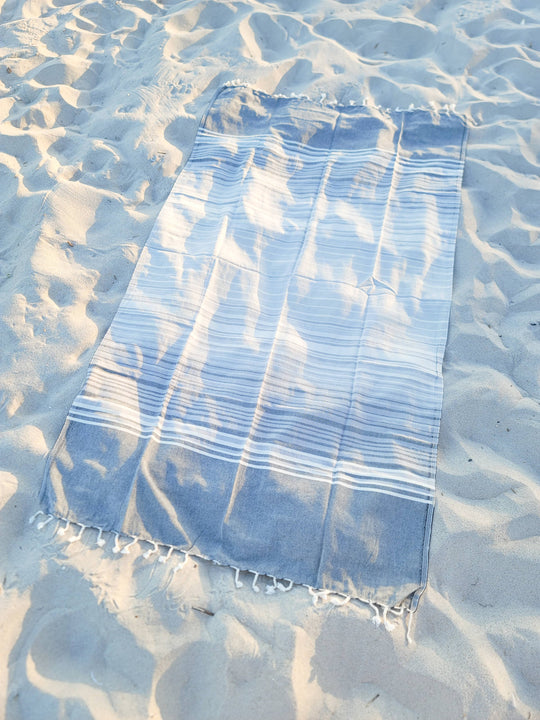 Tegula Turkish Towel | Sand Free Beach Towel |Jacquard Woven