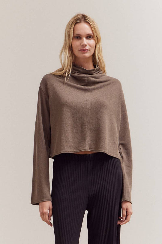 Loose Fit Cowl Neck Top