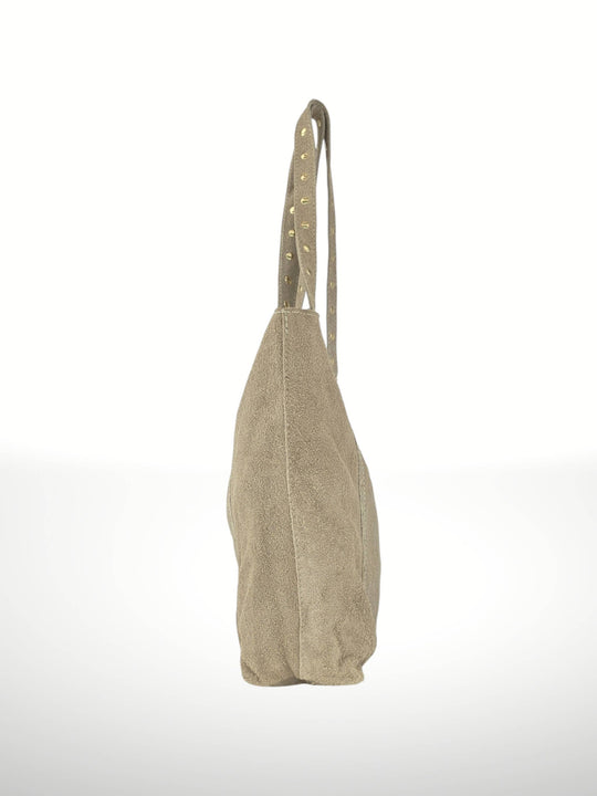Vircina Studded Suede Tote Bag