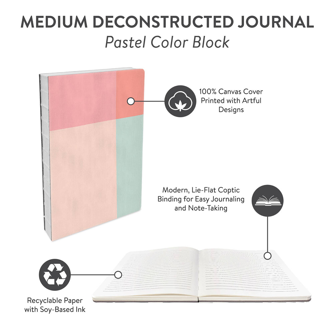Pastel Color Block Medium Deconstructed Journal