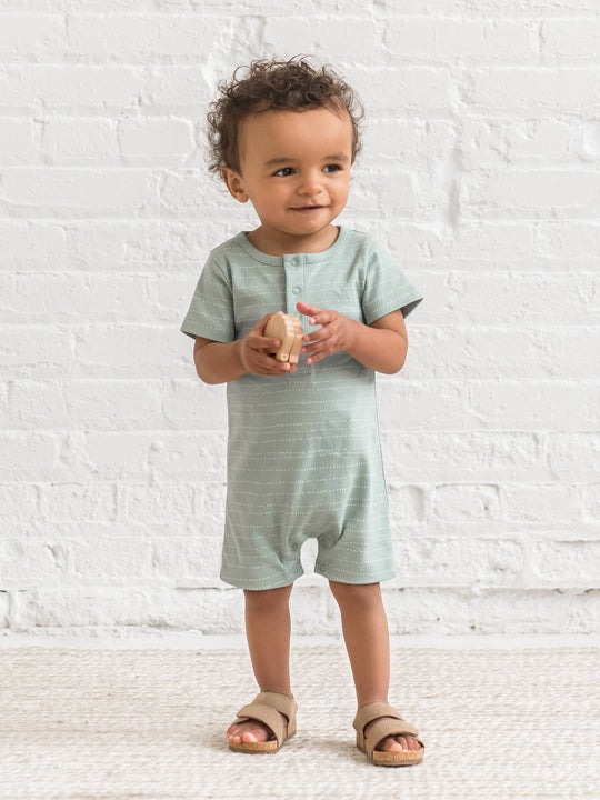 Organic Baby Mason Short Sleeve Romper