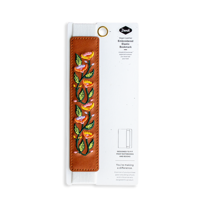 Molina Vine - Embroidered Elastic Bookmark