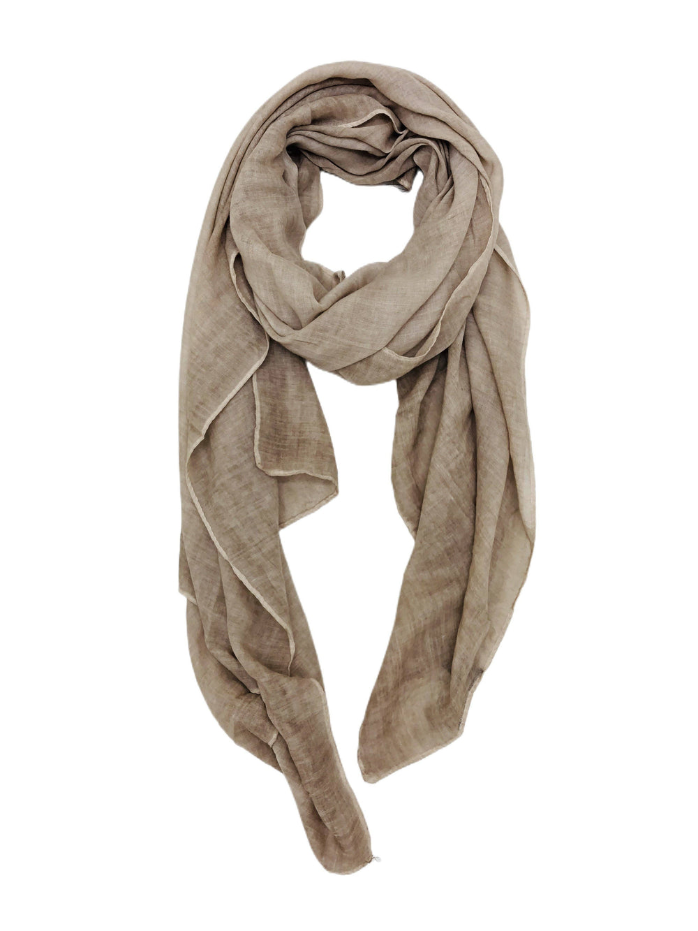 Stonewash Soft Cotton Finished Edge Scarf