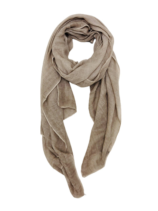 Stonewash Soft Cotton Finished Edge Scarf