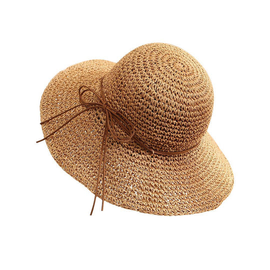 Raffia Straw Hat With Bow