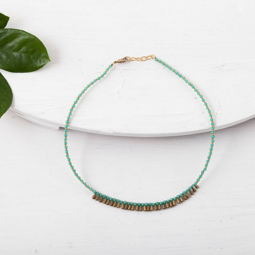 Beaded Dew Drop Necklace