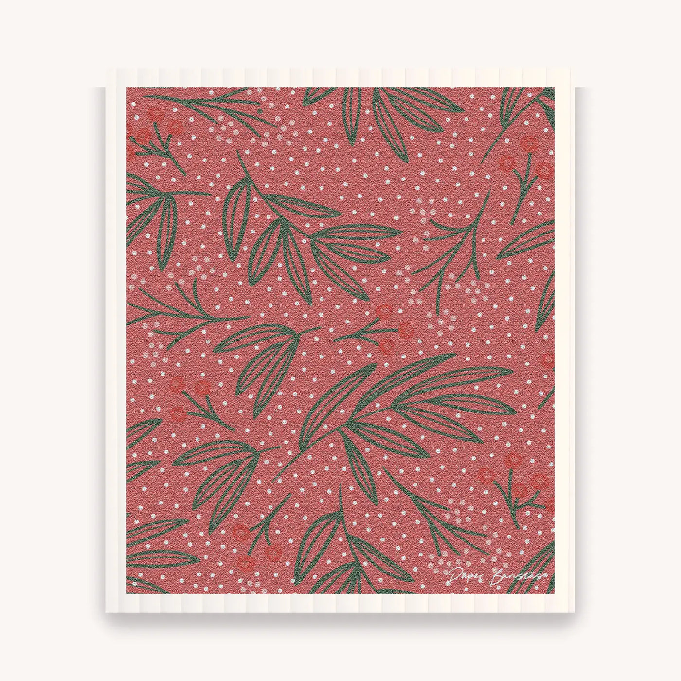 Green Berries Dish Cloth