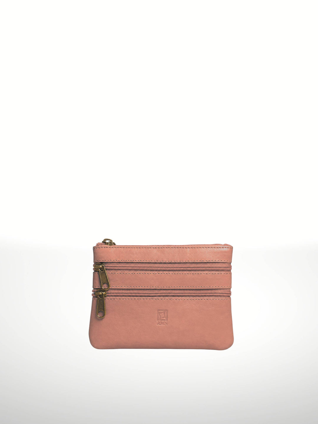 Italian Leather Double Zipper Wallet