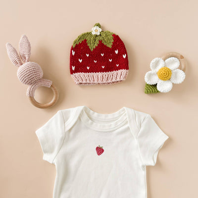 Strawberry Organic Baby Onesie