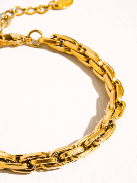 Kolt 18K Gold Plated Non-Tarnish Thin Chain Bracelet