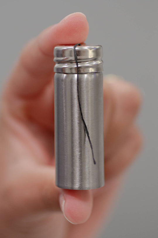 Charcoal Floss in Steel Container